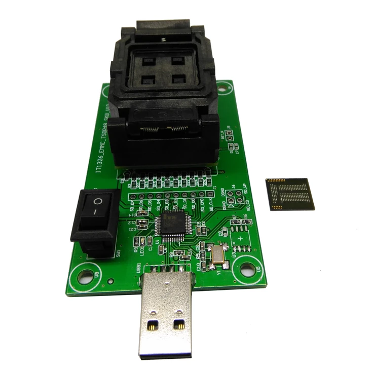 EMCP221 считыватель с USB для BGA 221 тестовая установка размер 11 5x13 мм программирование