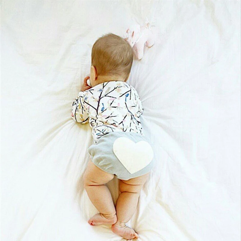 Детские шорты хлопковые трусики для новорожденных милые младенцев розовые и