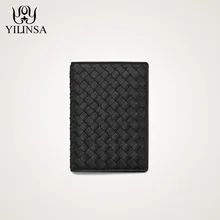 High Quality Men Sheepskin Genuine Leather ID Card Passport Cover Purse Woven Multi-Function Card Holder Business Travel Wallet High Quality Men Sheepskin Genuine Leather ID Card Passport Cover Purse Woven Multi-Function Card Holder Business Travel Wallet