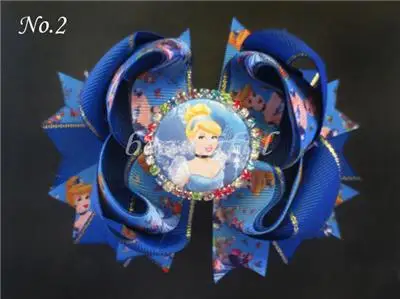 20 шт 4 5 дюйма B Princess лента для волос банты Единорог скульптура принцесса персонаж