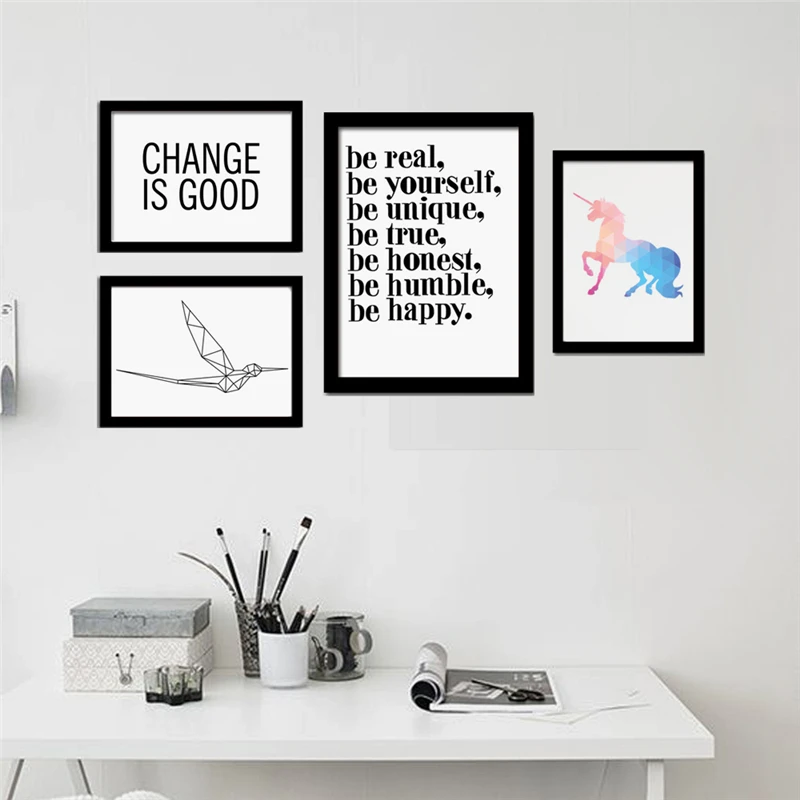 HAOCHU вдохновляющая искусственная фотография Картина на холсте для гостиной