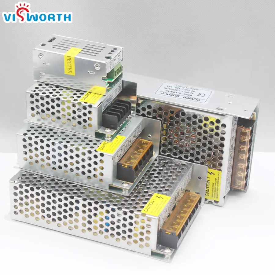 [VisWorth] DC12V светильник ing трансформаторы 2A 10A 15A светодиодный адаптер питания для светодиодной ленты светильник питания 15 Вт 24 Вт 40 Вт 120 Вт 180 Вт