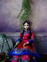 32cm Chinese Dolls like BJD Doll 12 Jointed Body 1/6 Vintage Oriental Ancient Qing Dynasty Girl Dolls Gifts