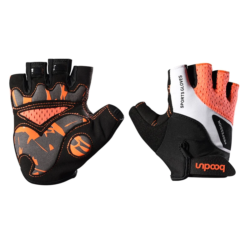Boodun Half Finger Summer Shockproof Cycling Bike Gloves Outdoor Sports Accessories non-slip breathable Road Bicycle | Спорт и