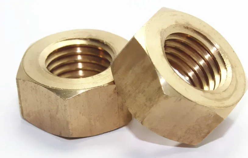 50 шт. метрической резьбы M1/m1.2/m1.4/m1.6/m2/m2.5/m3/m4/m5/m6 медные шестигранные гайки DIN934 шестиугольник винтовая гайка