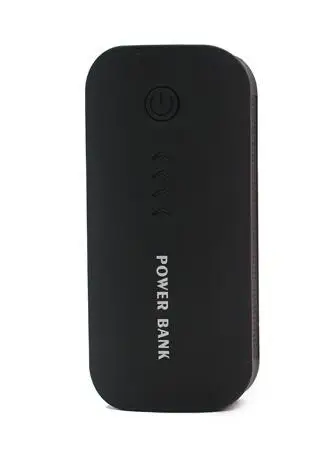 Черный Зарядное устройство аккумулятор 18650 power bank 5600mah портативное зарядное устройство Внешний аккумулятор милый внешний аккумулятор для iphone x samsung note 8 xiaomi - Цвет: Черный