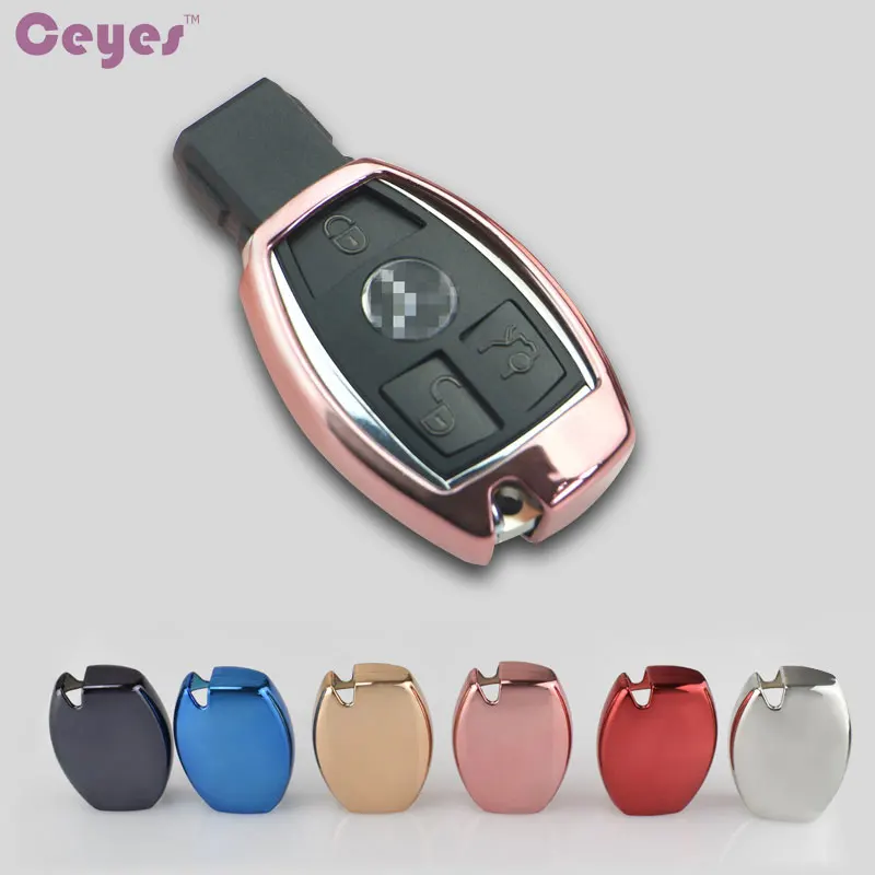 Защитный чехол для ключа Ceyes из ТПУ подходит Mercedes Benz A B C Class GLA S E GLC GLK CLA ML GLE