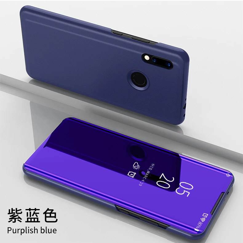 Для Xiaomi Redmi Note 7 Чехол роскошное умное зеркало вид кожаный флип-чехол подставка чехол для Redmi Note 7 Note7 чехол для телефона