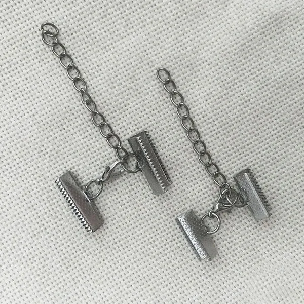 Ожерелье чокер соединитель кожаные шнуры обжимные концы головка искусственный