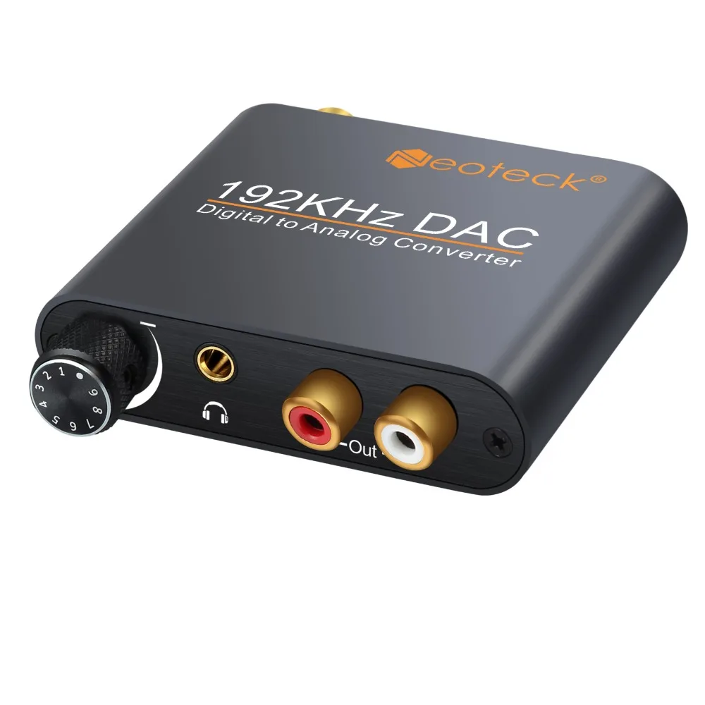 Proster цифро-аналоговый R/L аудио конвертер RCA 3,5 мм коаксиальный Toslink в аналоговый стерео 192 кГц алюминиевый конвертер адаптер