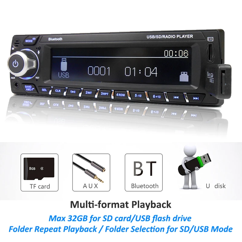 PHYEE Dab Автомагнитола 1 Din стерео аудио MP3 плеер RDS FM AM приложение функции USB TF ISO разъем пульты SX-MP31089DAB