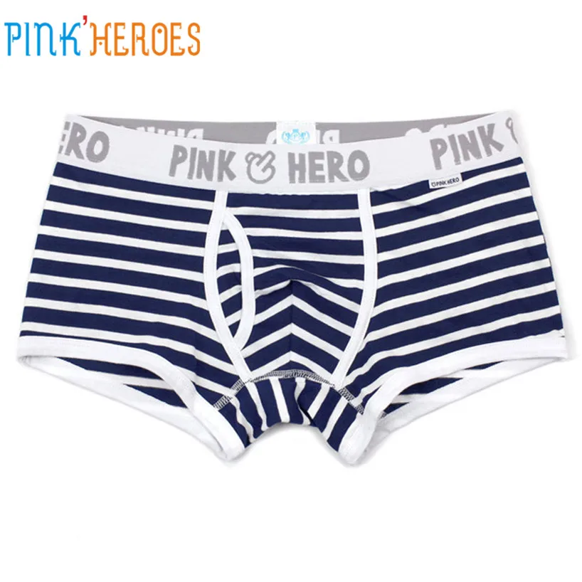 Pink Heroes 3 шт Мужское сексуальное хлопковое нижнее белье мужские шорты-боксеры мягкие nderpant дропшиппинг act30
