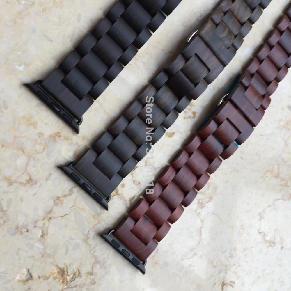 Ремешок деревянный для apple watch band 38 мм 42 40 44 удобный браслет с застежкой бабочкой