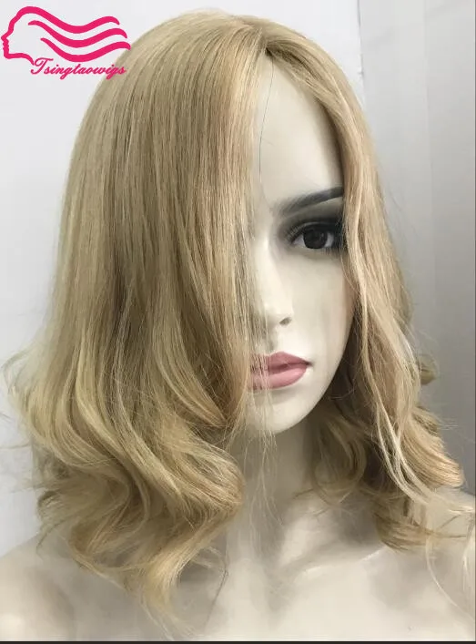 Tsingtaowigs светлые европейские волосы remy 14 дюймов еврейский парик, Кошерный парик лучшие ножницы