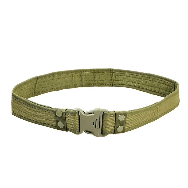 Olive Drab 2 дюйма Тактические пояса боевые военные; регулируемая посадка на талии на открытом воздухе Пеший Туризм Восхождение максимальный вем нагрузки талии Поддержка ремень 130 см - Цвет: Olive Drab
