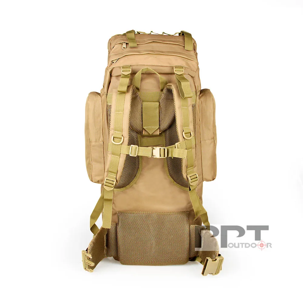 E.T Дракон 65L металлический стальной каркас супер светильник Molle водонепроницаемый нейлоновый мешок водонепроницаемый чехол маслостойкий охотничий мешок PP5-0055
