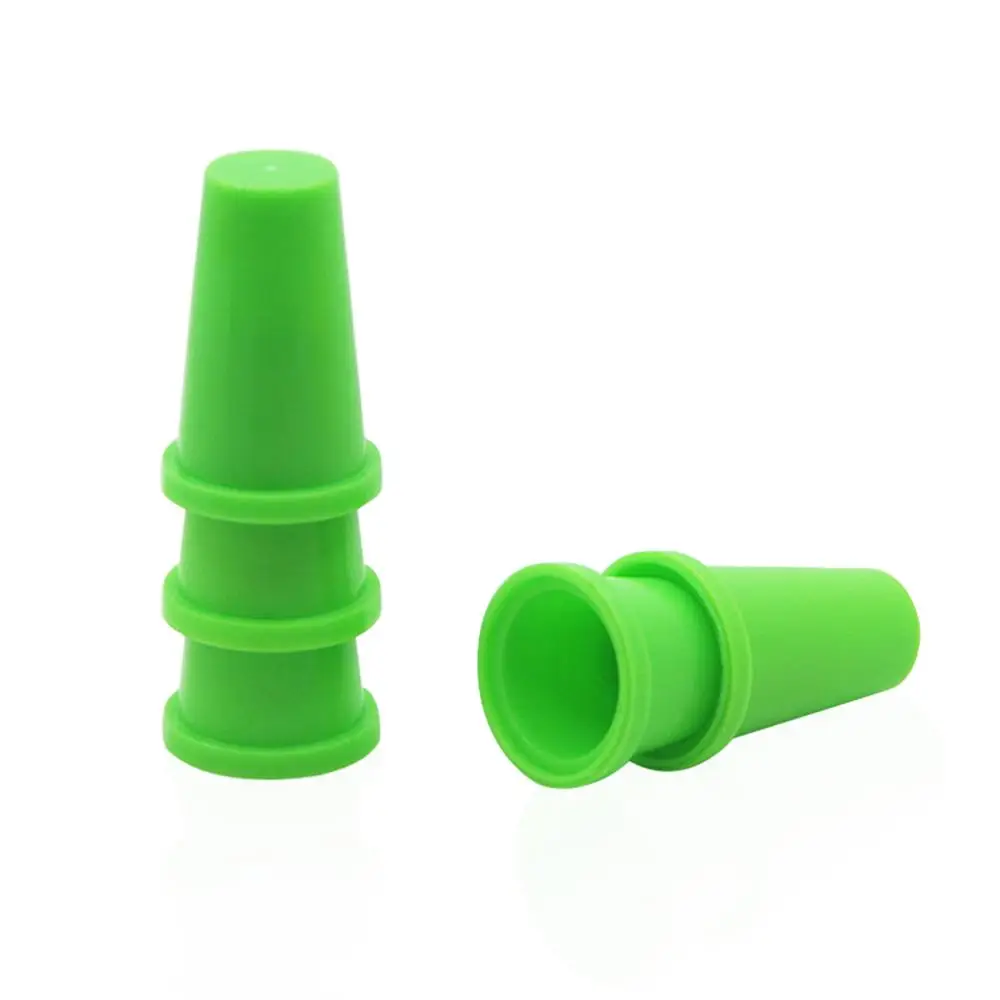 Green Ruiwjx двойной цвет Thimble 10 Magic Thimbles вложенный двойной палец колпачок профессиональный магический реквизит - Цвет: Green