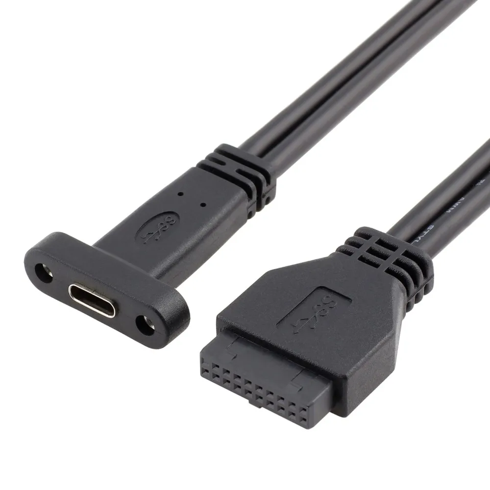 Материнская плата с 20-контактным USB-разъемом и кабелем USB 3 1 Type-C 19-контактный
