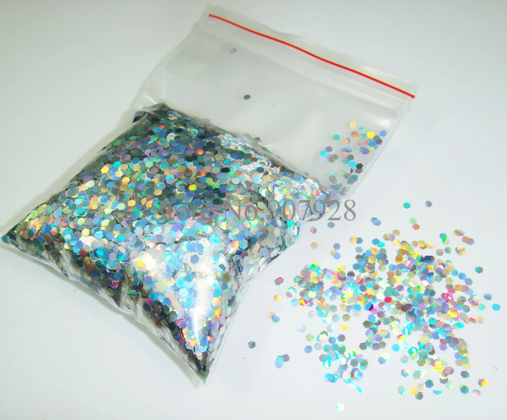 

Бесплатная Shipping-50g/сумка x 2 мм (1/12 ") лазерные Серебристые блёстки шестиугольные блестки формы для украшения ногтей своими руками