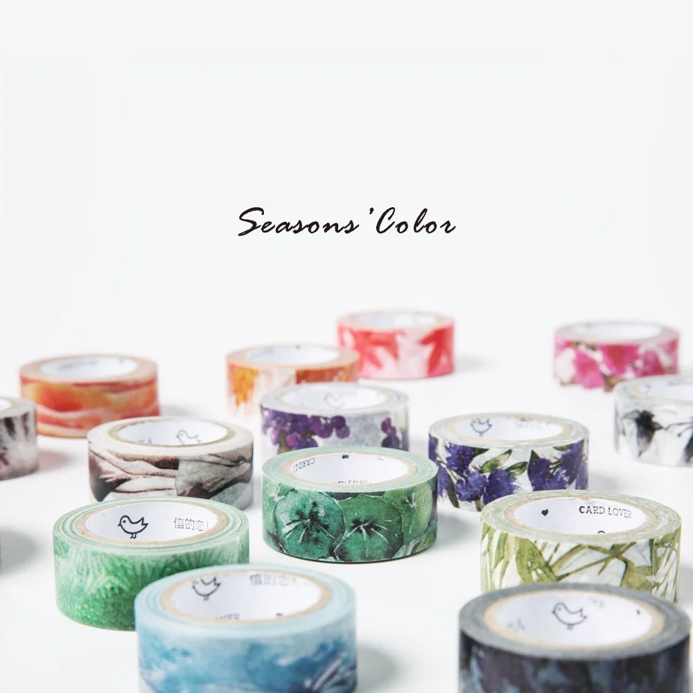 Клейкая лента для скрапбукинга Новая красивая цветная клейкая 15 мм х 7 м |