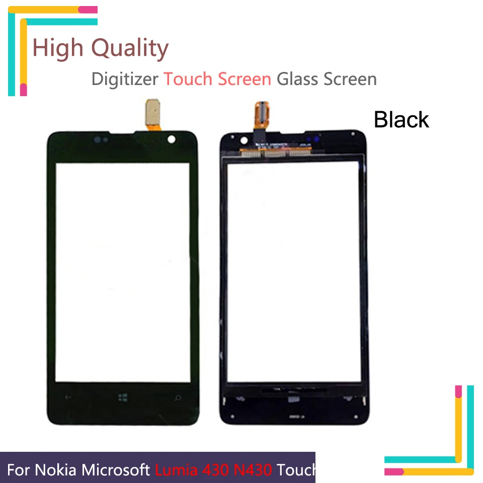 10 шт./партия для Nokia microsoft Lumia 430 N430 сенсорный экран Сенсорная панель дигитайзер