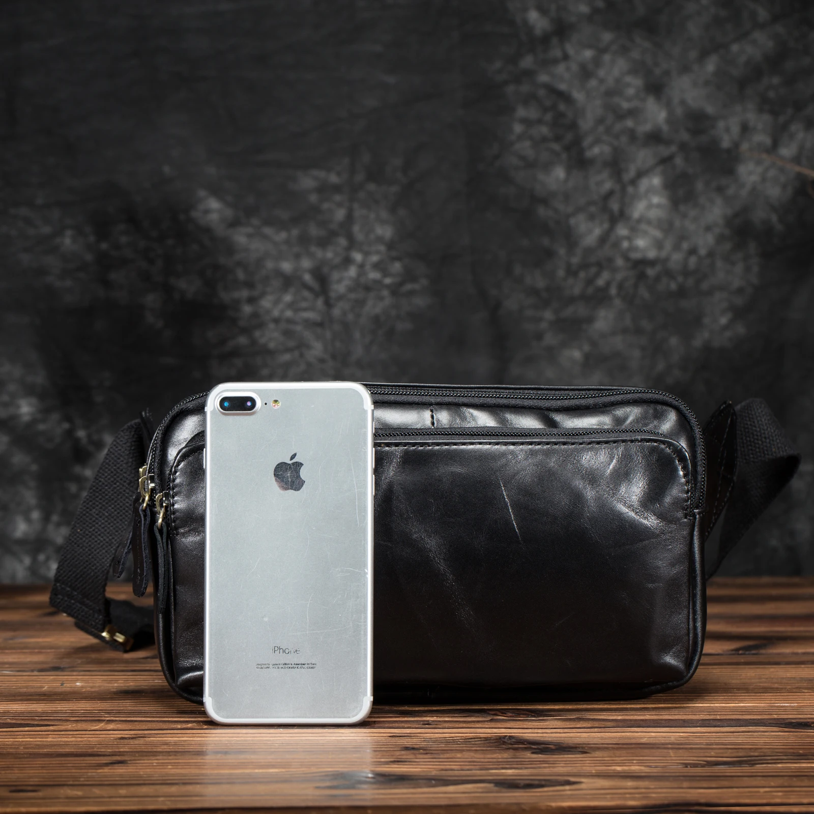 Quality Leather men Casual Fashion Brown Travel Fanny Waist Belt Bag Chest Pack Sling Design Bum Phone Case Pouch Male 621b | Багаж и