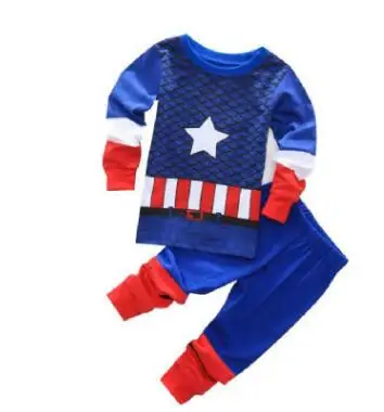 13 style Hot Children Pajamas Set Sleepwear Pyjamas Kids Boys Christmas underwear Suit Baby Girls Pajamas Cotton Spiderman Set - Цвет: 13 style