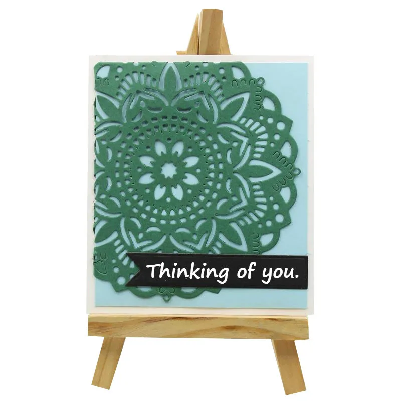 KSCRAFT Мандала кружева Doily металлические трафареты для пресс формы DIY