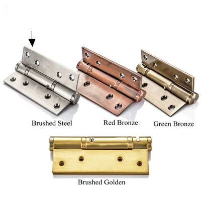5 inch Brushed Steel Матовая нержавеющая сталь автоматические двери сверхпрочные петли 4 дюймов мебель для дома гладкое движение деревянные двери сенсор для ворот подшипник - Цвет: 5 inch Brushed Steel