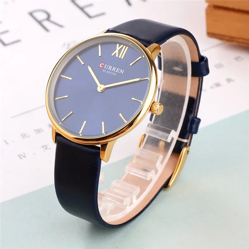 CURREN 9040 Элитный бренд часы Для женщин моды кожа кварцевые наручные часы женские часы Montre для повседневного использования femme женская Наручные часы