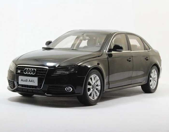 1:18 литая под давлением модель для Audi A4L 2010 Черный сплав игрушечный автомобиль миниатюрная коллекция подарки A4 S4