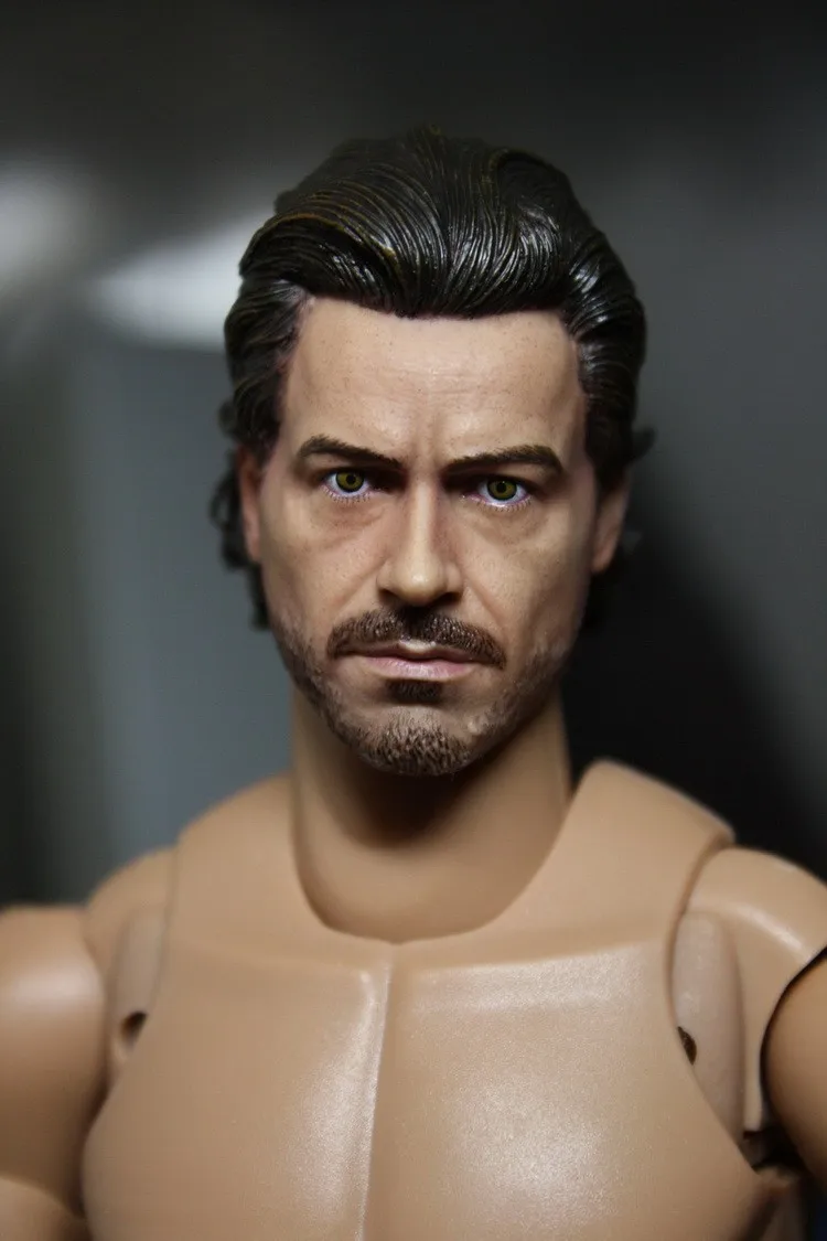 1/6 Шерлок Холмс Робер Дауни Jr. головной убор для DIY12in части куклы Мужской формы головы, не включает тело и одежду