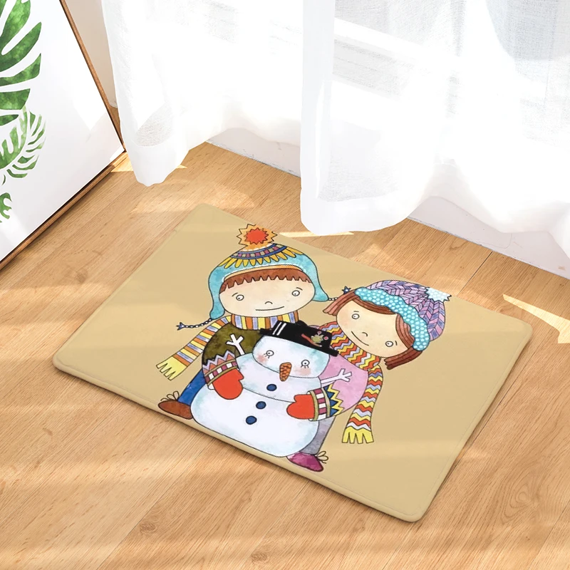 Украшение рождественских подарков коврик с рождественским дизайном без