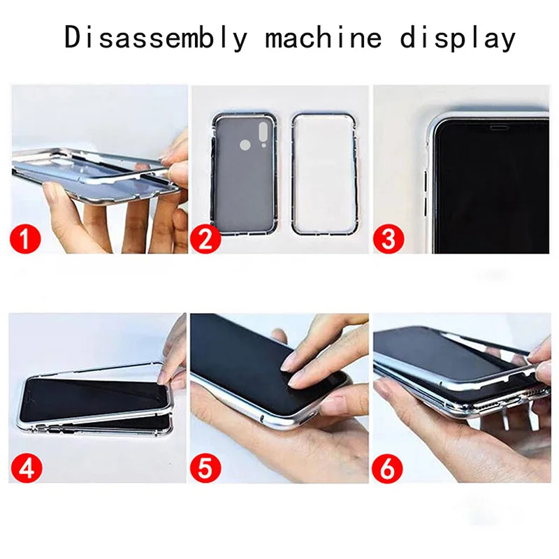 Magnetic Adsorption metal Case For Huawei Honor 8x P30 20 10 Pro lite Nova 3 4 Y6 Y7 Y9 2019 Mate pro magnet Cover |