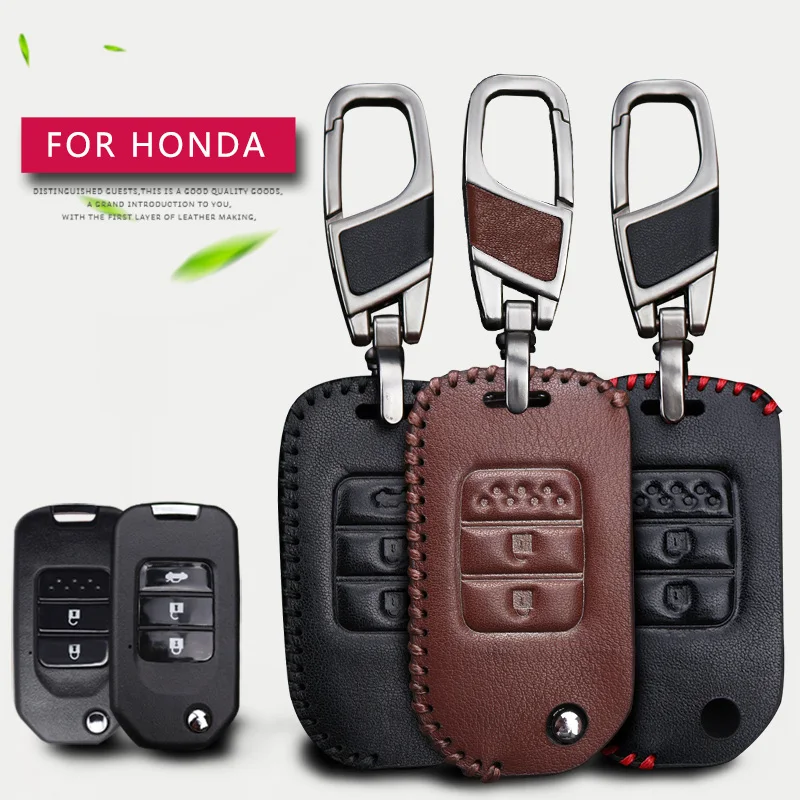 Чехол для автомобильного смарт ключа Honda Civic Jazz Accord Crv Fit Hrv Pilot vision Forza Stream чехол