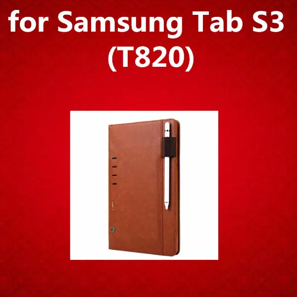 Чехол для планшета для samsung Galaxy Tab A2 T590 из искусственной кожи, чехол для samsung Tab A 8,0 T385/10,1 T580/S3 T820/S4 T830, чехол-книжка - Цвет: Tab S3 T820 brown