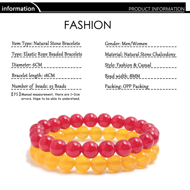 1 комплект эластичный Канатный браслет с подвесками для влюбленных мужской 8 мм