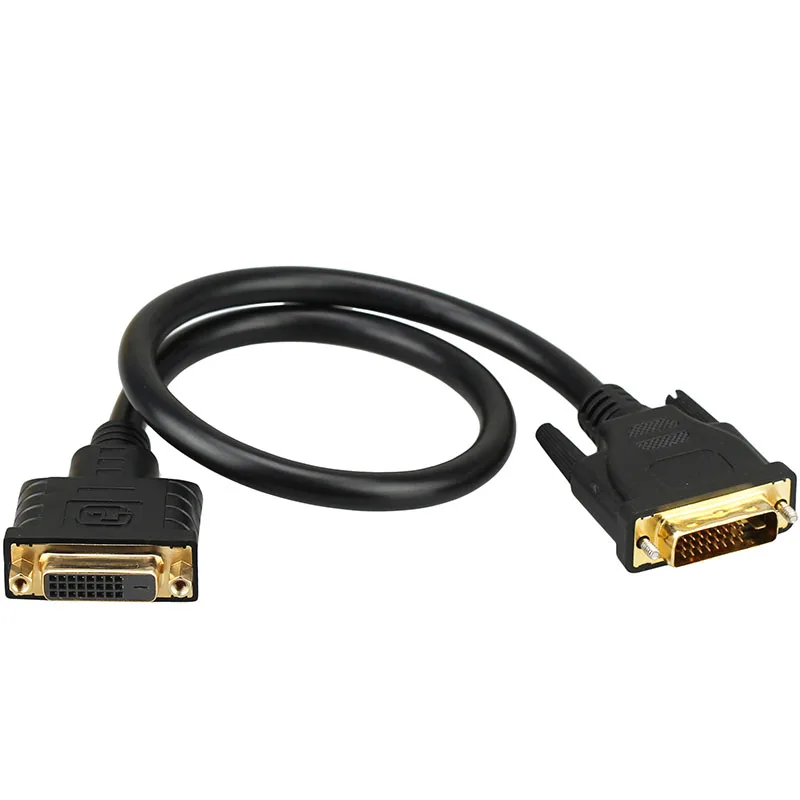 Полный 25Pin DVI-D 24+ 1 штекер к женскому удлинительному кабелю для монитора 0,5 м 1,5 м 3 м 5 м