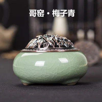 Керамическая статуя Будды статуэтка виладана антикварный медный для благовоний сандаловое дерево|incense burner