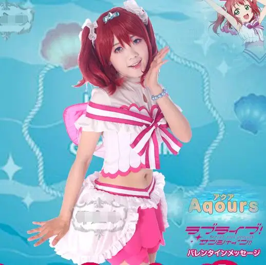 Love Live!Sunshine! Аниме Aqours koibinaritai AQUARIUM Takami Chika Kurosawa Ruby униформа косплей костюм платье