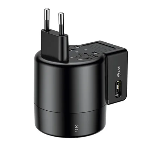 Европейский Союз (ЕС) Универсальное USB зарядное устройство Baseus для samsung Galaxy S8 S9 Plus, портативный USB адаптер переменного тока, дорожное настенное зарядное устройство - Тип штекера: Европейский Союз (ЕС)