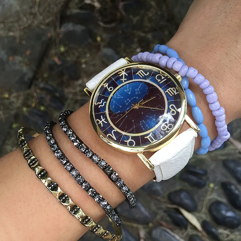 Европейская и американская мода Лидер продаж женские часы из серии звезд с