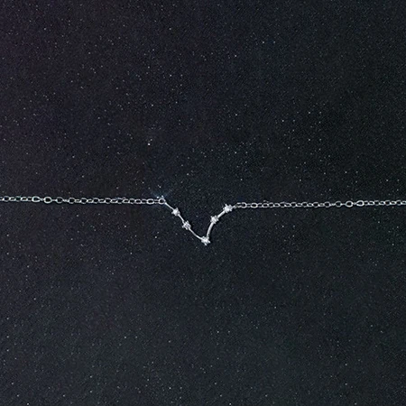 Pisces Colusiwei аутентичный стерлингового серебра 925 12 Созвездие цепи звено женский браслет сверкающий модный браслет cz ювелирные изделия - Цвет камня: Pisces