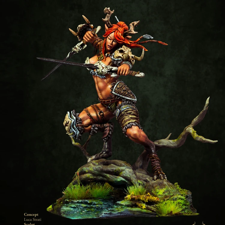 

1/24 MULTIKIT MINIATURE, With base, Resin Model Figure GK, Fantasy theme, Unassembled and unpainted kit