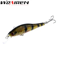 1pcs minnow wobblers fishing lure 9 5cm 11g artificial hard bait crankbait swimbait with hooks isca fishing tackle wd 386