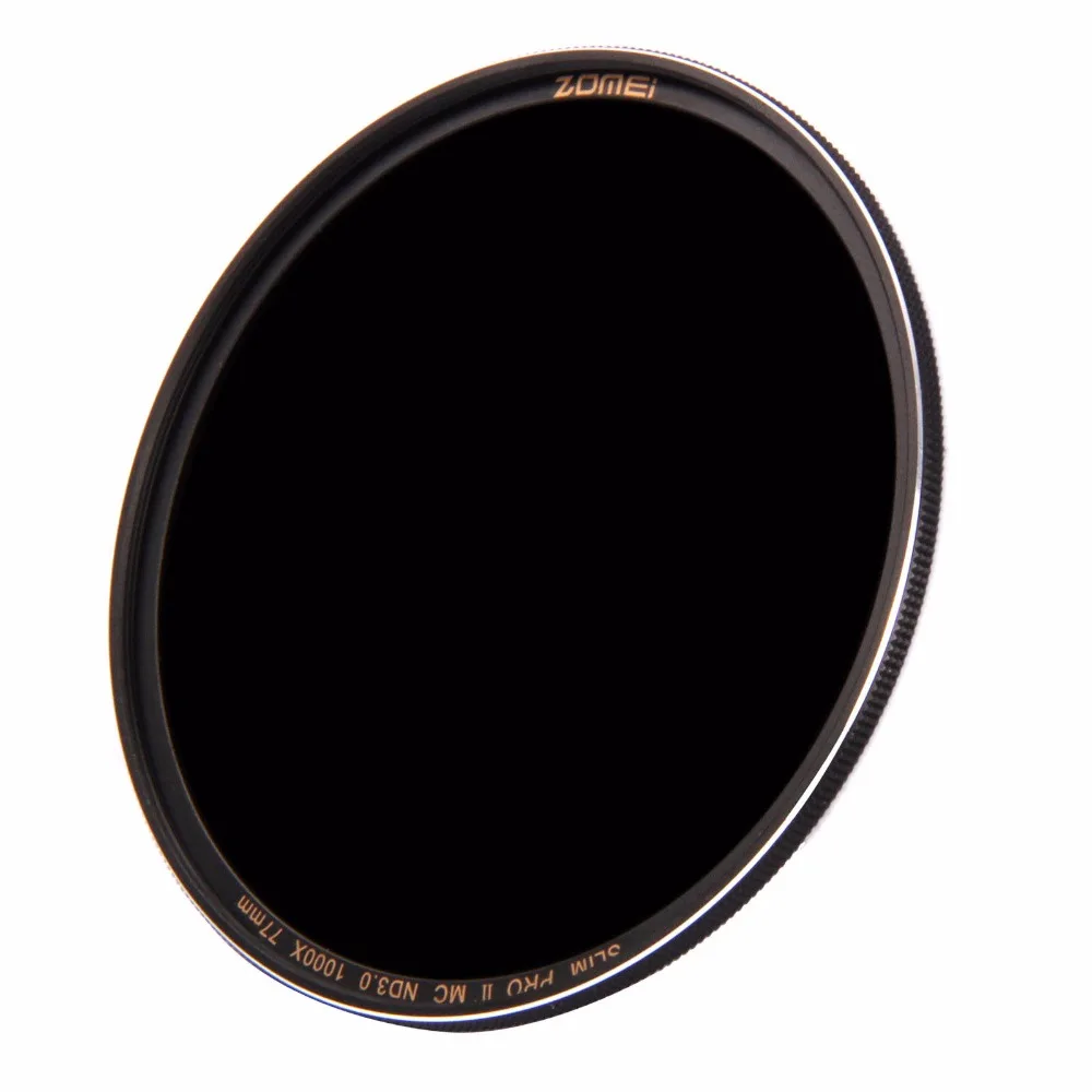 Zomei Slim MC ND1000 ND3.0 52/58/67/72/77/82 Pro Оптическое стекло нейтральной плотности ND фильтр для