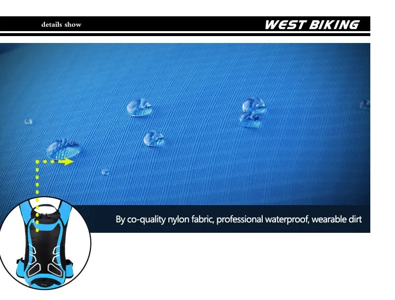 WEST BIKING сумка для велосипеда, рюкзак через плечо, ультралегкий спортивный рюкзак для верховой езды MTB, гидратационный рюкзак 12л, велосипедный рюкзак для велоспорта