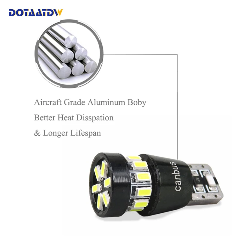 Светодиодный клиновидный светильник DOTAATDW 2x Canbus T10 W5W 168 194 без ошибок для mitsubishi asx