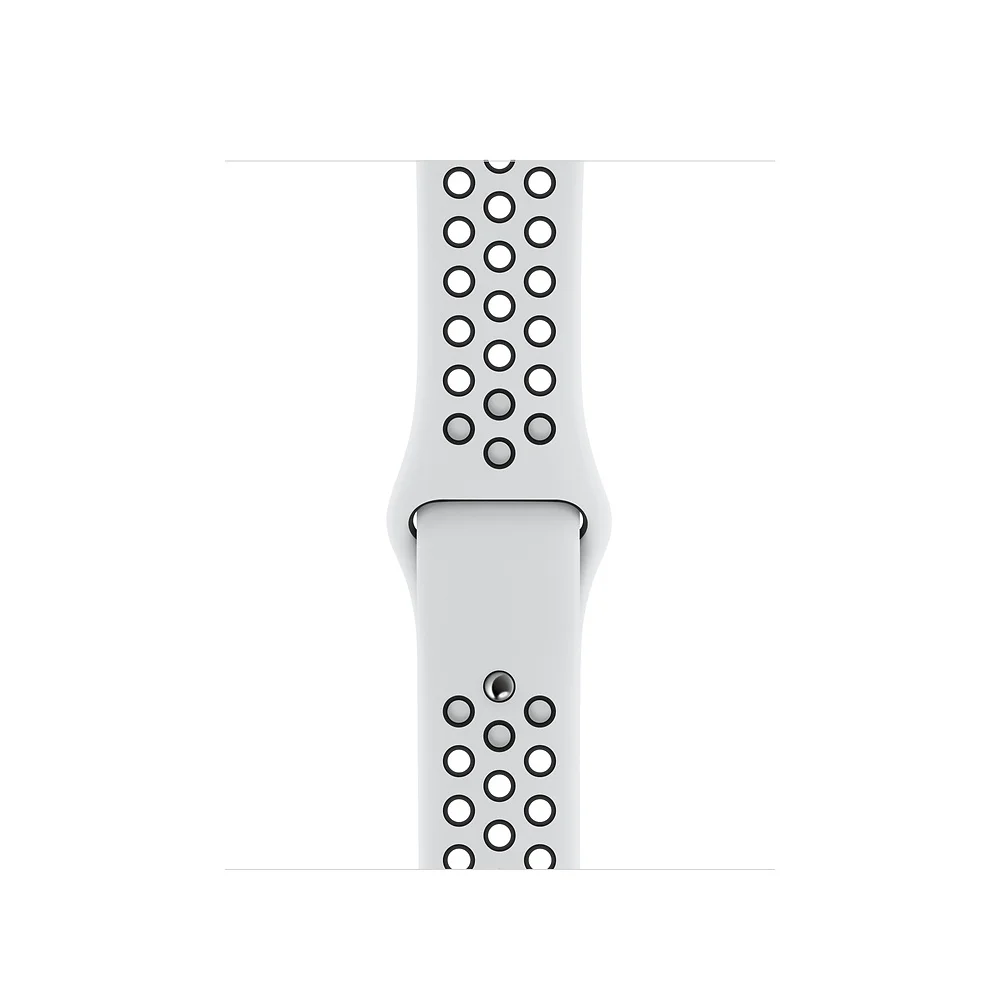 White Black Спортивный силиконовый ремешок для наручных часов Apple watch 4 44 мм 40 мм Nike+ браслет ремешок для наручных часов iWatch серии 1/2/3, 42 мм, 38 мм, ремешок для часов - Цвет ремешка: White Black