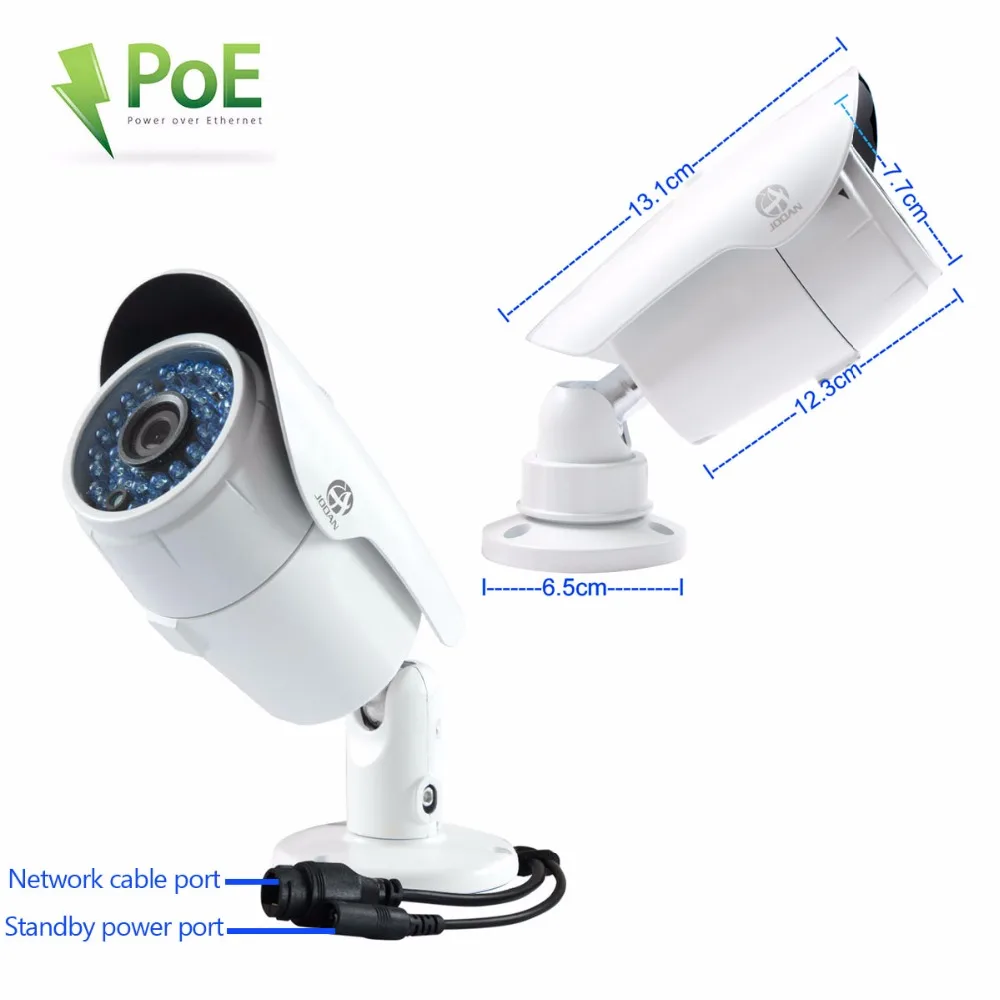 Jooan 703ERC 2MP Onvif IP Камера 1080 P пуля POE безопасности Водонепроницаемый Ночное видение 36